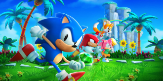 In Sonic Superstars, Sonic Dons A Festive Santa Costume Logo