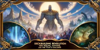 Deckbuilding Revolution: New Realms, Factions, and the Titan's Challenge Logo