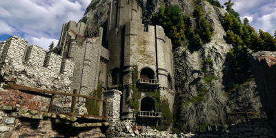 Kaer Morhen of The Witcher 3 Replicated out of LEGO by a Fan