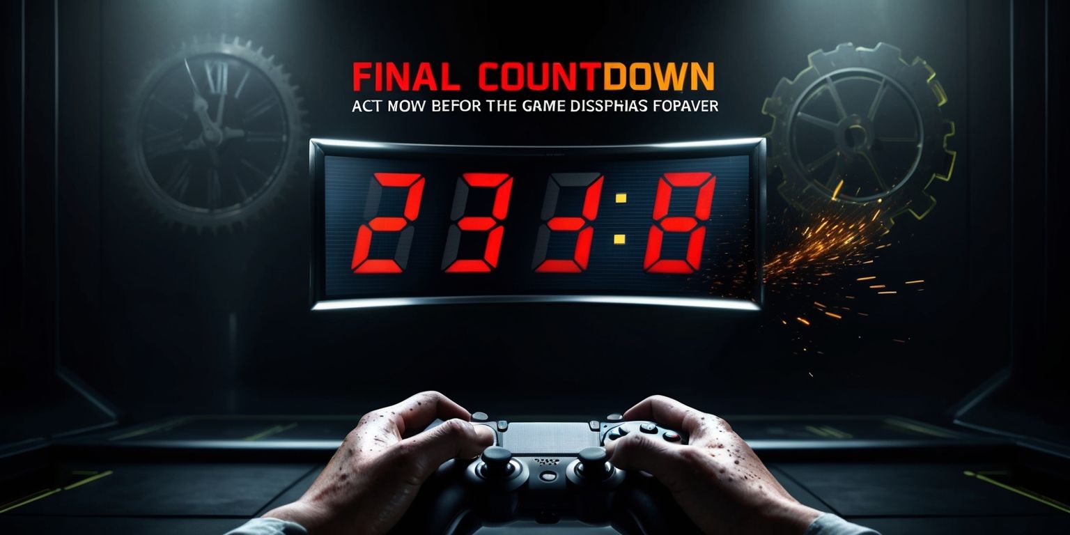 Final Countdown: Act Now Before the Game Disappears Forever